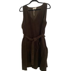 Corduroy Dress - Brown
